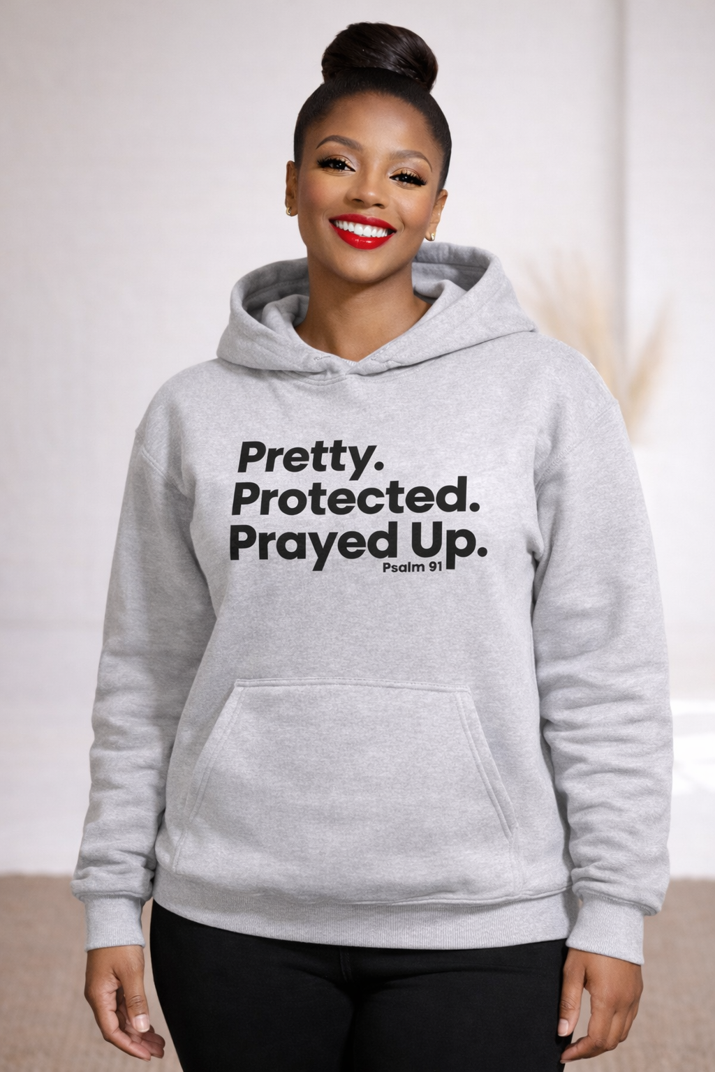PRETTY PROTECTED PRAYED UP HOODIE - Just Faith No Fear