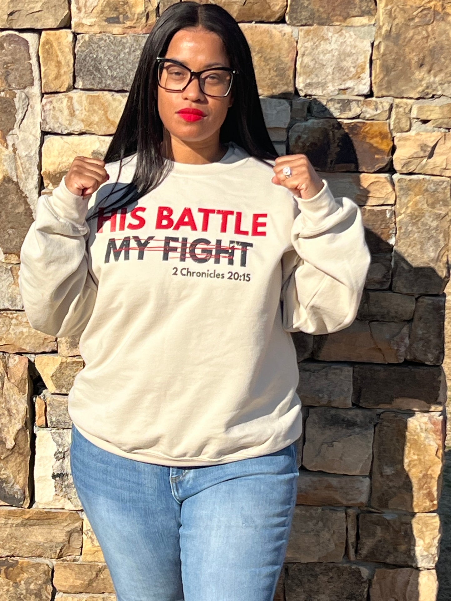 THE BATTLE IS THE LORD'S SWEATSHIRT