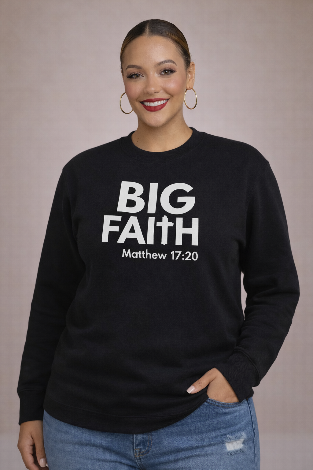BIG FAITH SWEATSHIRT - Just Faith No Fear