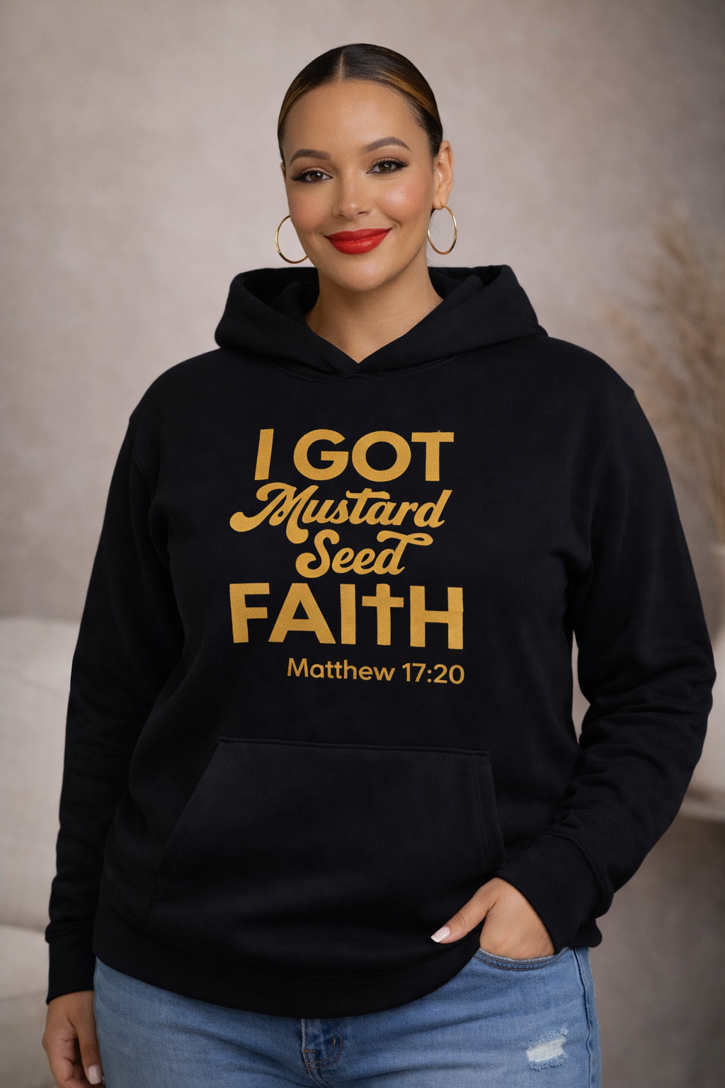 MUSTARD SEED FAITH HOODIE - Just Faith No Fear