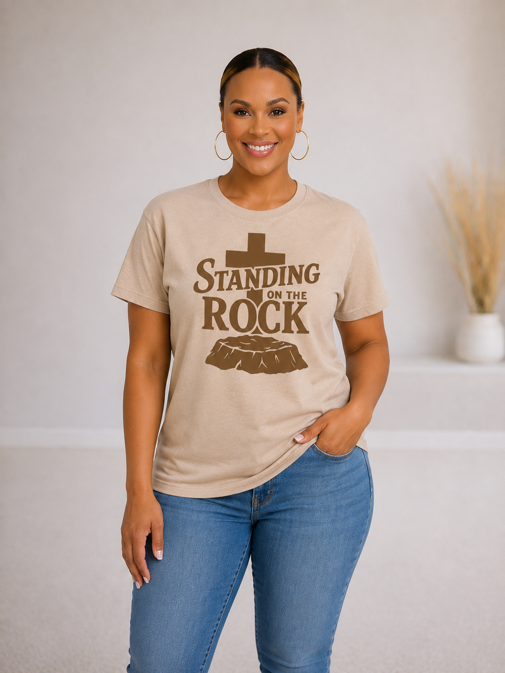 STANDING ON THE ROCK TEE
