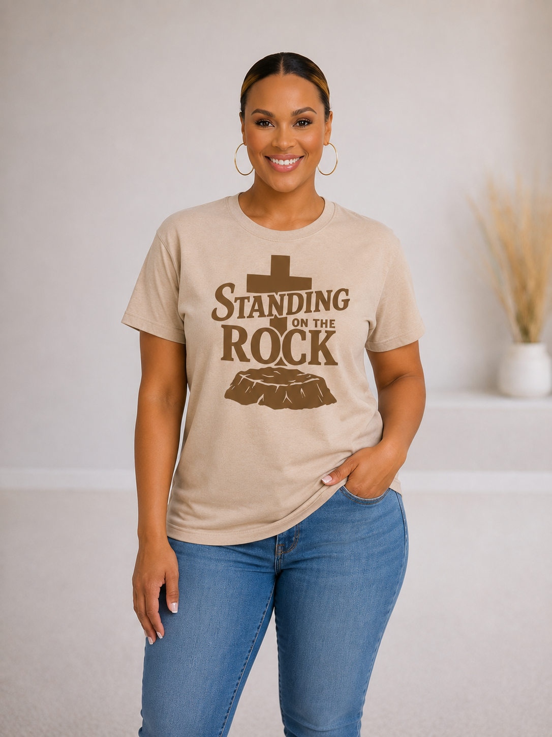 STANDING ON THE ROCK TEE