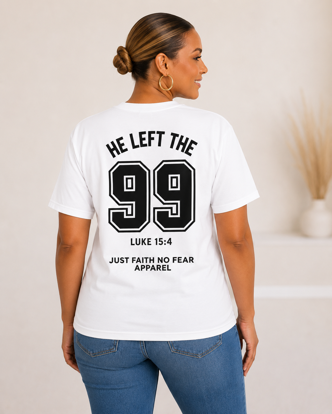 HE LEFT THE 99 TEE