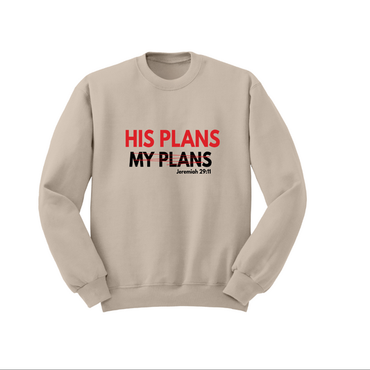 HIS PLANS SWEATSHIRT - Just Faith No Fear