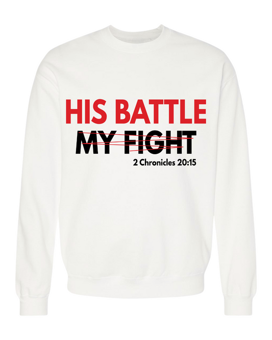 THE BATTLE IS THE LORD'S SWEATSHIRT - Just Faith No Fear