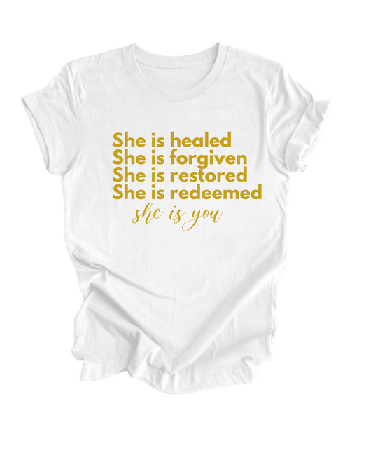 SHE IS HEALED