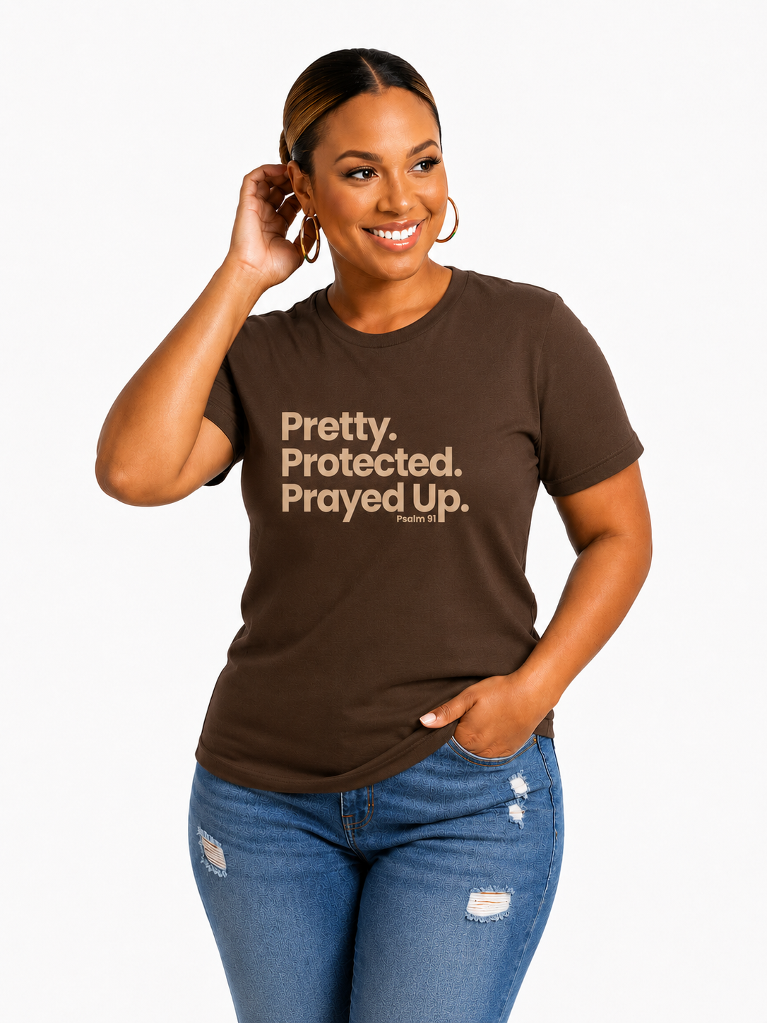 PRETTY PROTECTED PRAYED UP TEE