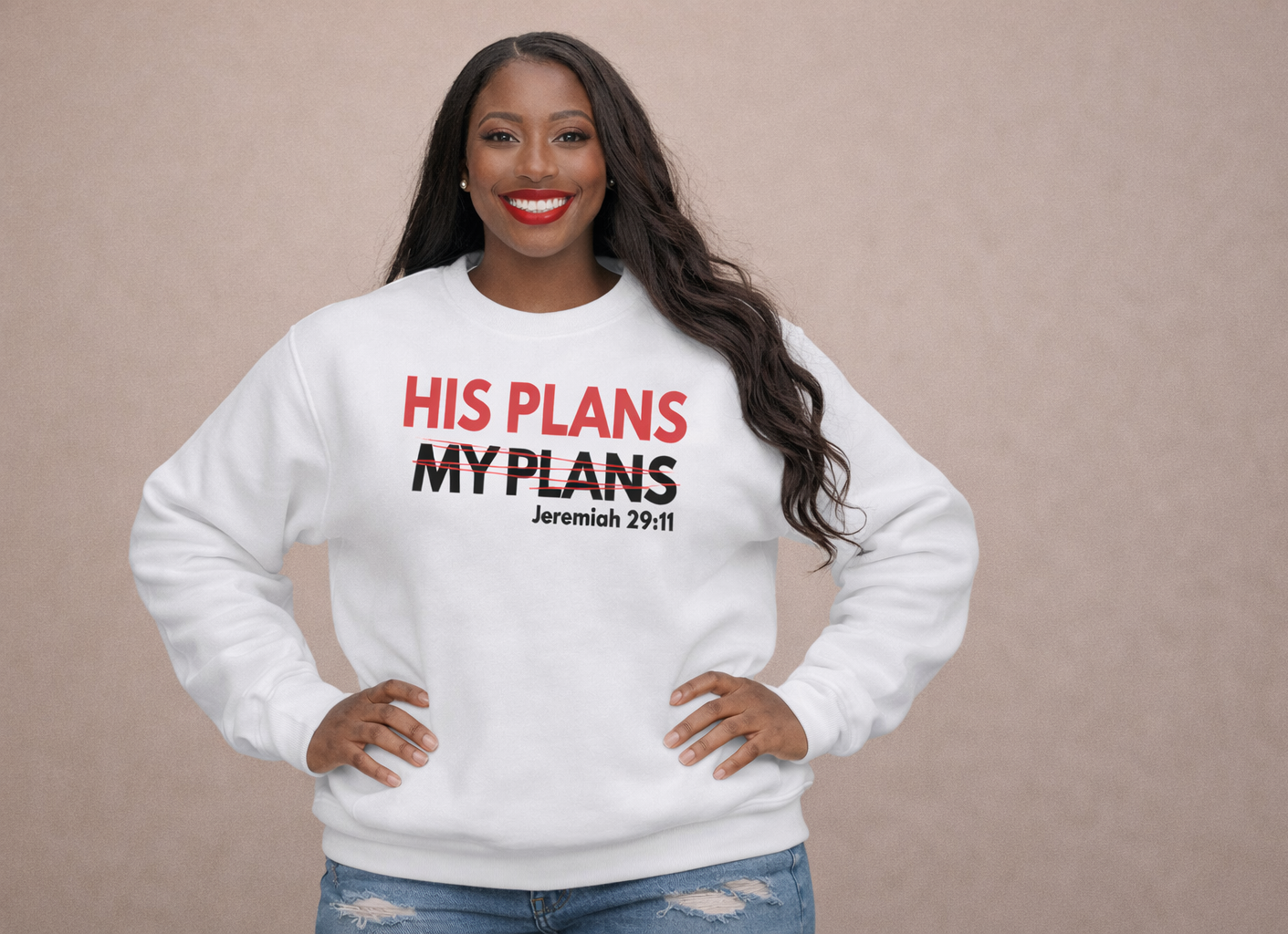 HIS PLANS SWEATSHIRT - Just Faith No Fear